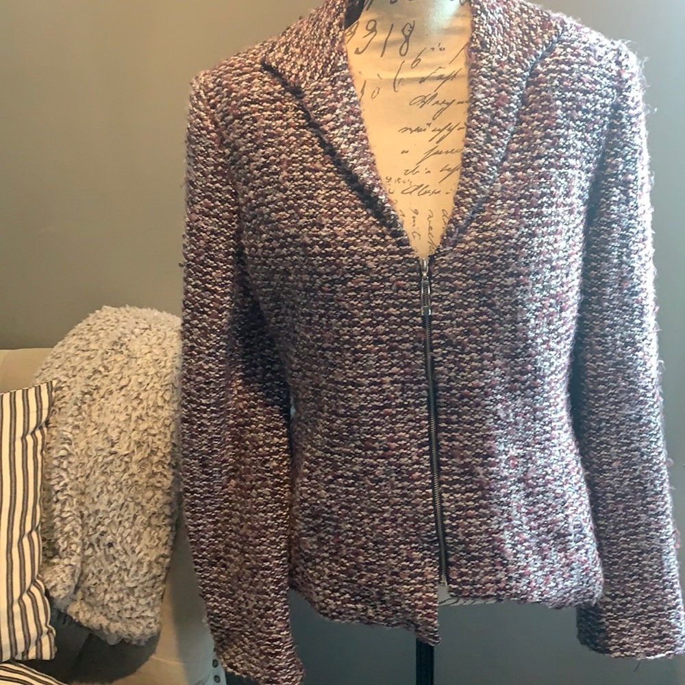 Sag Harbor multicolor pink/purple white jacket